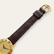 Load image into Gallery viewer, Vintage Gucci 3000L Swiss Quartz Watch, Gold-Tone, Roman Numeral Bezel