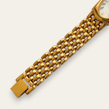 Load image into Gallery viewer, Vintage Seiko Quartz Tonneau Gold-Plated Ivory Dial Watch 1N00-6E10