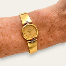 Load image into Gallery viewer, Vintage Seiko Lassale Quartz Diamond-Set Gold-Plated Dress Watch 2320