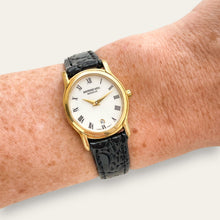 Load image into Gallery viewer, Vintage Raymond Weil Geneve Gold Plated Ladies Dress Quartz Watch 5371