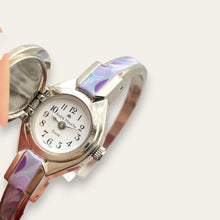 Load image into Gallery viewer, Vintage André Mouche Peek-a-Boo Quartz Cocktail Watch, Purple, 2006