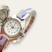 Load image into Gallery viewer, Vintage André Mouche Peek-a-Boo Quartz Cocktail Watch, Purple, 2006