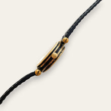 Load image into Gallery viewer, Vintage Gucci Stack Gold-Plated Women's Quartz Watch Black Dial