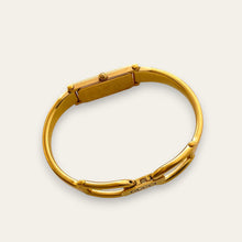 Load image into Gallery viewer, Vintage Ladies' Gold-Plated Gucci 1500 Bangle Quartz Watch - Black