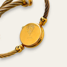 Load image into Gallery viewer, Vintage Gucci 2700L Ladies' Quartz Watch Black Dial Gold Cable Bangle