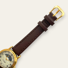 Load image into Gallery viewer, Vintage Citron Sun & Moon Ladies' Gold-Tone Watch | Mother of Pearl, Quartz