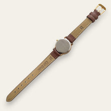 Load image into Gallery viewer, Vintage F. Hinds Moon Phase Ladies' Gold-Tone Watch | White Dial, Quartz