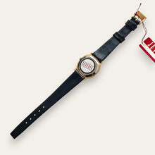 Load image into Gallery viewer, Vintage Juvenia Mechanical Watch Blue Dial Gold Rope Bezel 1970s Swiss