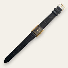 Load image into Gallery viewer, Vintage Must de Cartier Tank Vermeil Quartz Black Dial Roman Numerals