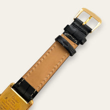 Load image into Gallery viewer, Vintage Must de Cartier Tank Vermeil Quartz Black Dial Roman Numerals