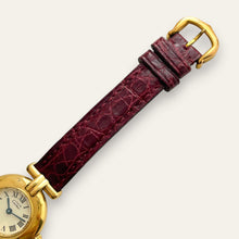 Load image into Gallery viewer, Vintage Must de Cartier Colisée Vermeil Quartz Ladies Watch Burgundy