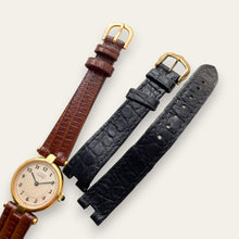 Load image into Gallery viewer, Vintage Must de Cartier Vendome Vermeil Quartz Watch 925 Silver Gilt