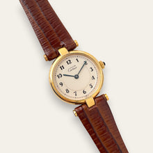 Load image into Gallery viewer, Vintage Must de Cartier Vendome Vermeil Quartz Watch 925 Silver Gilt