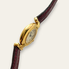 Load image into Gallery viewer, Vintage Must de Cartier Colisée Vermeil Quartz Ladies Watch Burgundy