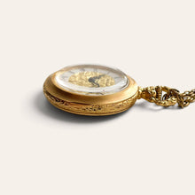Load image into Gallery viewer, Vintage Andre Rochat Mechanical Pendant Watch Necklace Hand Painted