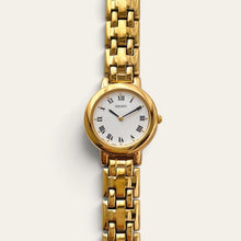 Load image into Gallery viewer, Vintage Seiko Ladies Gold-Plated Quartz Watch Roman Numeral White Dial