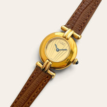 Load image into Gallery viewer, Vintage Must de Cartier Colisée Vermeil Gold Dial Ladies Quartz Watch