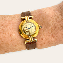 Load image into Gallery viewer, Vintage Must de Cartier Colisée Vermeil Gold Dial Ladies Quartz Watch