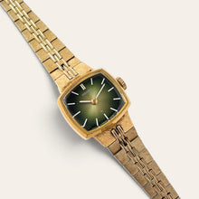 Load image into Gallery viewer, Vintage Seiko Ladies Mechanical Watch, Green Sunburst Dial, 1970s