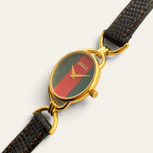 Load image into Gallery viewer, 1990s Vintage Gucci 6000.2.L Quartz Watch - Sherry Web Dial