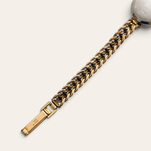 Load image into Gallery viewer, Vintage Tudor Ladies Gold Plated Mechanical Watch Floral Link Bracelet