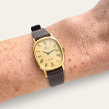 Load image into Gallery viewer, Vintage Omega De Ville Mechanical Ladies Watch Gold-Plated Roman Dial