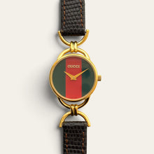 Load image into Gallery viewer, 1990s Vintage Gucci 6000.2.L Quartz Watch - Sherry Web Dial