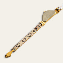 Load image into Gallery viewer, Vintage Seiko Two-Tone Half-Moon Quartz Ladies Watch Rotating Clasp