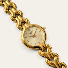 Load image into Gallery viewer, Vintage Longines Ladies Quartz Watch Gold-Tone Chunky Link Bracelet
