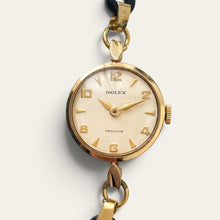 Load image into Gallery viewer, Vintage Rolex Precision 9ct Gold Ladies Cocktail Watch Mechanical
