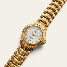 Load image into Gallery viewer, Vintage Givenchy Gold-Plated Ladies Quartz Watch, White 4G Dial, Date