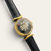 Load image into Gallery viewer, Vintage Ernest Borel Cocktail Mechanical Watch Black Kaleidoscope Dial