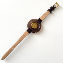 Load image into Gallery viewer, 70s Lanvin Mechanical Watch with Brown Oversized Bezel