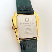 Load image into Gallery viewer, Gold-Plated Bruno Magli Diamond-Set Watch with Statement Dial