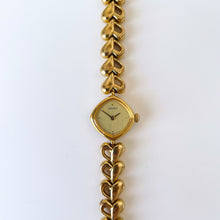 Load image into Gallery viewer, Rare 1996 Ladies' Gold-Tone Seiko Quartz Watch with Heart Pattern