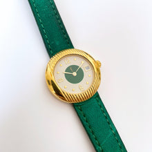 Load image into Gallery viewer, 90s Ladies' Yves Saint Laurent Quartz Watch with Green Strap and Dial