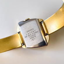 Load image into Gallery viewer, 1973 Asymmetrical Seiko Mechanical Watch with Gold-Tone Dial