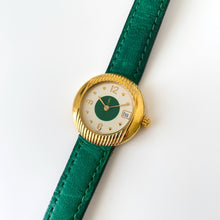 Load image into Gallery viewer, 90s Ladies' Yves Saint Laurent Quartz Watch with Green Strap and Dial