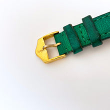 Load image into Gallery viewer, 90s Ladies' Yves Saint Laurent Quartz Watch with Green Strap and Dial