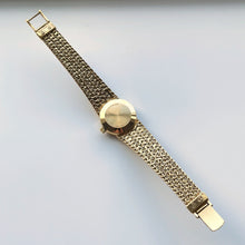 Load image into Gallery viewer, 1978 Gold-Plated Ladies' Bulova Accutron Quartz Watch With Braided Mesh Bracelet