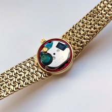 Load image into Gallery viewer, 1978 Gold-Plated Ladies' Bulova Accutron Quartz Watch With Braided Mesh Bracelet