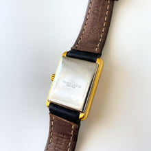 Load image into Gallery viewer, Ladies' Maurice Lacroix Tank Style Quartz Watch With Gold-Plated Case and Leather Strap