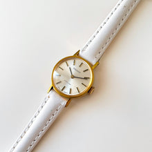 Load image into Gallery viewer, Gold-Plated Tissot Mechanical Watch with White Leather Strap