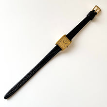 Load image into Gallery viewer, Ladies' Raymond Weil Tank Style Quartz Watch With Gold-Plated Case and Leather Strap