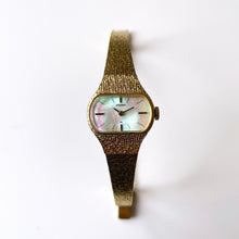 Load image into Gallery viewer, 1975 Gold-Tone Seiko Mechanical Watch with Mother of Pearl Dial