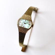 Load image into Gallery viewer, 1975 Gold-Tone Seiko Mechanical Watch with Mother of Pearl Dial