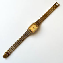 Load image into Gallery viewer, 1988 Ladies' Gold-Tone Seiko Quartz Watch with Rectangular Dial