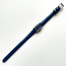 Load image into Gallery viewer, 1972 Silver-Tone Seiko Mechanical Watch with Blue Dial and Strap