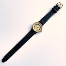 Load image into Gallery viewer, Vintage Ladies' Imado Moon Phase Watch with Black Leather Strap