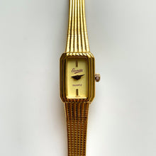 Load image into Gallery viewer, Tiny Ladies' Gold-Tone Everite Quartz Watch with Rectangular Dial
